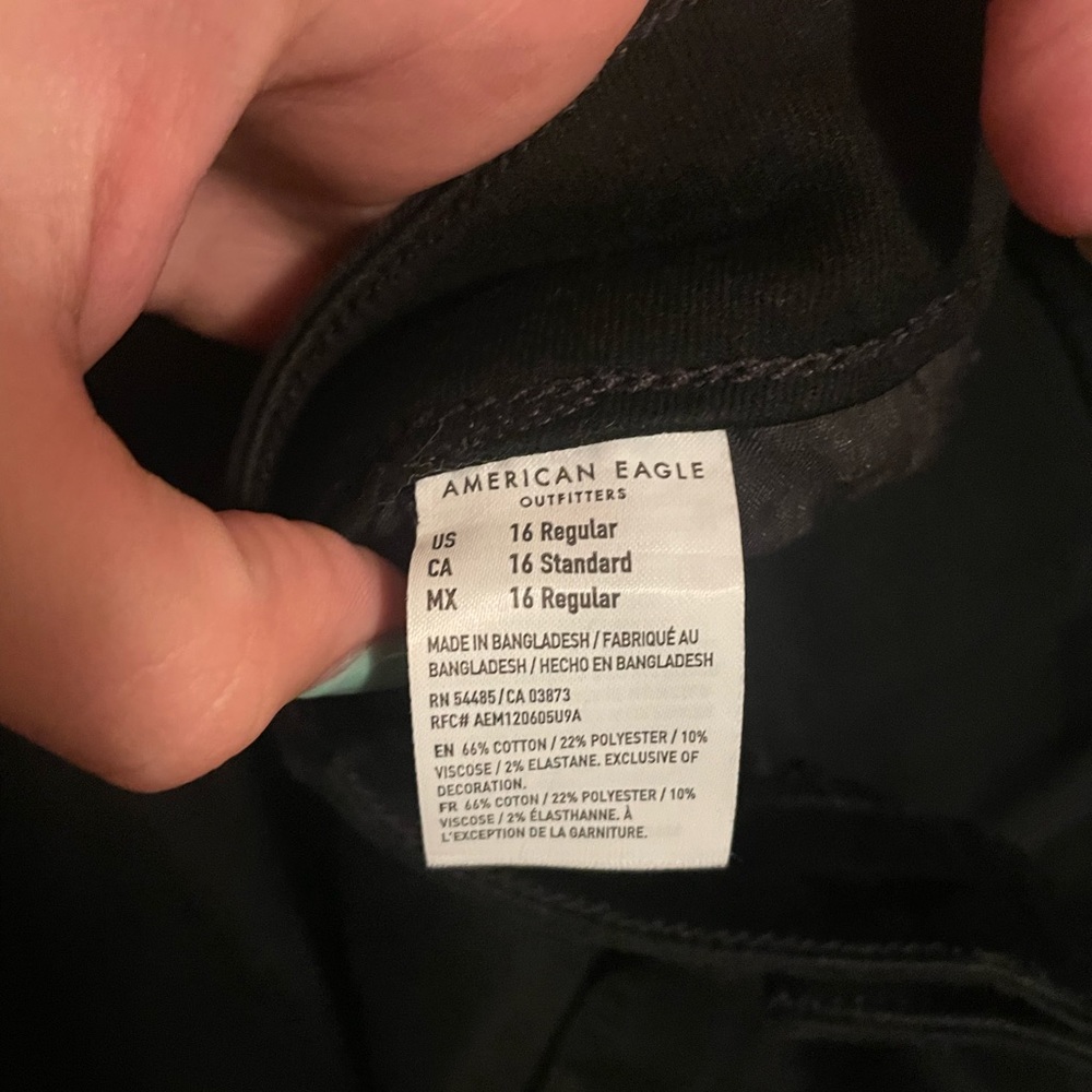 American eagle boot cut black jeans